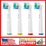 Replacement Toothbrush Heads For Oral-b Braun, 4 Pack, Soft Bristles. Fixed Price $5.42.