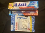 Colgate Soft Toothbrush Aim Mint Toothpaste Plackers Dental Floss Lot Pack. Fixed Price $13.99.