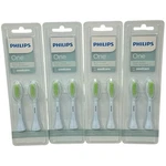 Lot Of 8- 4 Packs New Philips One By Sonicare Brush Heads White BH1022/03. Fixed Price $39.99.