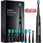 Sonic Electric Toothbrush Adults & Kids Rechargeable 8 Heads 5 Smart Mode. Fixed Price $17.99.