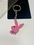Pink Playboy Bunny Rabbit Head Logo Key Chain New Y2K Metal. Fixed Price $49.99.