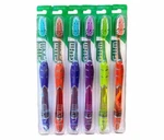 6 Pack Gum Technique Deep Clean Soft Toothbrush - 524 Full Sized Multi Color. Fixed Price $18.94.