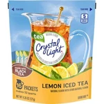 Crystal Light 16-PITCHER Packets Lemon Iced Tea Drink Mix 32 Quart Black Bb 2/26. Fixed Price $16.00.