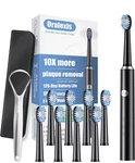 Oralexis Electric Toothbrush For Adults And Kids With Tongue Scraper 8 Br.... Fixed Price $12.99.