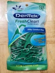 Dentek Fresh Clean Floss Picks Sensitive Gums & Tight Teeth, Bad Breath 75 Ct. Fixed Price $11.70.