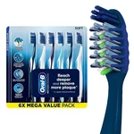 Oral-b Crossaction All In One Soft Toothbrushes, Deep Plaque Removal, 6 Count. Fixed Price $27.79.