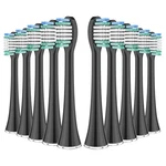 Harobey Replacement Toothbrush Heads Compatible Count (pack Of 10), Black. Fixed Price $18.07.