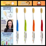 Soft Bristle Flossing Toothbrush - Manual For Adults, Ultra Clean, Sensitive Tee. Fixed Price $29.99.