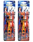 Firefly Superman Themed Toothbrushes 3-PACK(BLUE,YELLOW,RED) Bundle Of 2 Set. Fixed Price $16.99.
