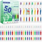 50 Pcs Bulk Disposable Travel Toothbrushes Pack Soft Bristle Indiv.... Fixed Price $12.59.
