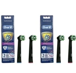 2 Packs Oral-b Crossaction Toothbrush Replacement Heads, Black (4 Total). Fixed Price $23.95.