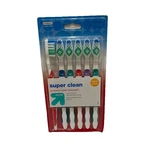 & Super Clean 6PACK Medium Regular Head Toothbrushes New Seal. Fixed Price $7.10.