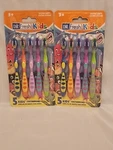 2 Pack Dr Fresh Kids' Soft Multi-color 5-COUNT Toothbrush 3+YEARS. Fixed Price $9.99.