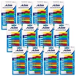120PC+24 Caps Aim Interdental Braces Brushes Floss Picks Removes Plaque. Fixed Price $49.99.