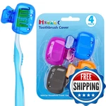 Hxezoc 4 Pack Travel Toothbrush Head Covers Protector Cap Pod. Fixed Price $7.69.