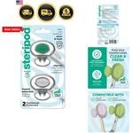 Clip-on Toothbrush Protector, Green/silver, 2 Count. Fixed Price $14.99.