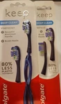 Colgate Keep Manual Starter Kit &refills 2 Brush Heads Each Total 4 *brand New. Fixed Price $30.99.