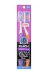Reach Essentials 1-PACK Soft Bristle 2- Count Toothbrushes With Free Cap. Fixed Price $7.99.