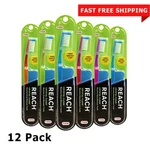 Reach Crystal Clean Firm Toothbrush Bristles With Cap Oral Care 12 Pack. Fixed Price $24.99.