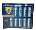Oral-b Advanced Clean Replacement Brush Heads (9-PACK). Fixed Price $25.30.