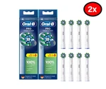 2 Pairs Of 8 Count Oral-b Cross Action Electric Toothbrush Replacement Heads. Fixed Price $29.90.