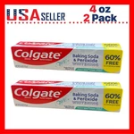 Colgate Baking Soda 2 Pack Peroxide Whitening Brisk Mint Toothpaste, 4.0OZ. Fixed Price $10.99.