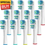 Replacement Brush Heads Compatible With Oralb Braun- Best Double Clean, Pack Of. Fixed Price $20.44.