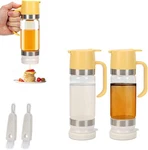 Pack 12 Oz Glass Honey Dispenser Pot With Silicone Base No Drip Dark Yellow. Fixed Price $47.84.