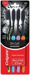Colgate Soft Charcoal Toothbrush 2 Pack Gentle Deep Cleaning 17X Slimmer.... Fixed Price $9.49.