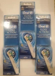 3 Pack Oral-b Floss Action Electric Toothbrush Replacement Heads Refill. Fixed Price $24.99.