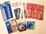 New Cvs Health 10 Toothbrushes Smart Grip Thermometers Pill Planners Wrap Floss. Fixed Price $16.49.