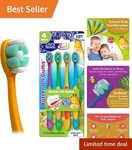 Butter On Gums Kids Toothbrush - 4 Pack Extra Soft Bristles For Ki.... Fixed Price $7.15.