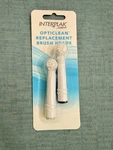 Interplak Opticlean Electric Toothbrush Replacement Heads Pack Of 2. Fixed Price $10.00.