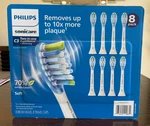 8-PACK Philips Sonicare C3 Plaque Whitening Replacement Brush Heads Soft. Fixed Price $43.95.