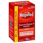 New Megared OMEGA-3 Krill Oil 120 Softgels Heart Health Support Free Ship. Fixed Price $22.99.