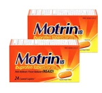 Med Motrin Ib 24CT Coated Caplets 2CT Boxes Pain Reliever / Fever Reducer. Fixed Price $36.99.