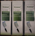 3 Pack (4 Pc) Keosaa Replacement Sonic Brush Heads End-rounded Gentle Bristles. Fixed Price $9.00.