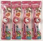 4 Sanrio Hello Kitty Soft Toothbrush Red & Pink Suction Lenticular Cap Travel. Fixed Price $16.00.