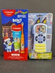 Colgate Kids' Bluey Toothbrush & Toothpaste Gift Set + My First Sing-along. Fixed Price $25.00.