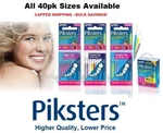 Piksters Interdental Brushes 40 Pack - All Colours & Sizes. Buy Bulk And Save!. Fixed Price $11.79.
