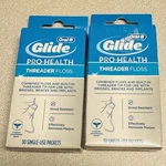 2 Oral-b Glide Pro-health Threader Floss 30 Single Use Packets Original. Fixed Price $79.44.