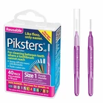 Piksters Interdental Brushes, 40 Pk, Count (pack Of 1), Size (purple). Fixed Price $21.82.