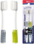 Soft Toothbrush For Sensitive Gums, Ultra Fine Bristles, Adults & Elderly 2 Pack. Fixed Price $14.99.