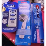 Oral-b Daily Clean Replacement Brush Heads Refill, Crest Toothpaste 3PK Floss. Fixed Price $25.00.