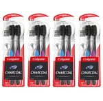 (4-PACK) Colgate 360 Charcoal Soft Bristles Toothbrush W/ Tongue & Cheek Cleaner. Fixed Price $20.99.