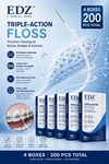 Edz Triple Action Orthodontic Super Floss 200 Count For Braces & Implants. Fixed Price $17.97.