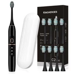 Kingheroes Electric Toothbrush Set, Comes With 8 Heads & Travel CASE,4 .... Fixed Price $12.50.
