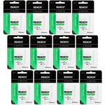 12 Packs Reach Mint Waxed Dental Floss 55 Yd (50.2 M). Fixed Price $17.95.