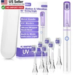 Metal Electric Toothbrush Uv Vibration Oscillation 5 Modes 6 Heads From Usa. Fixed Price $14.88.