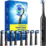 Teetheory Rotating Electric Toothbrush For Adults With 8 Heads (2 Types). Fixed Price $30.99.
